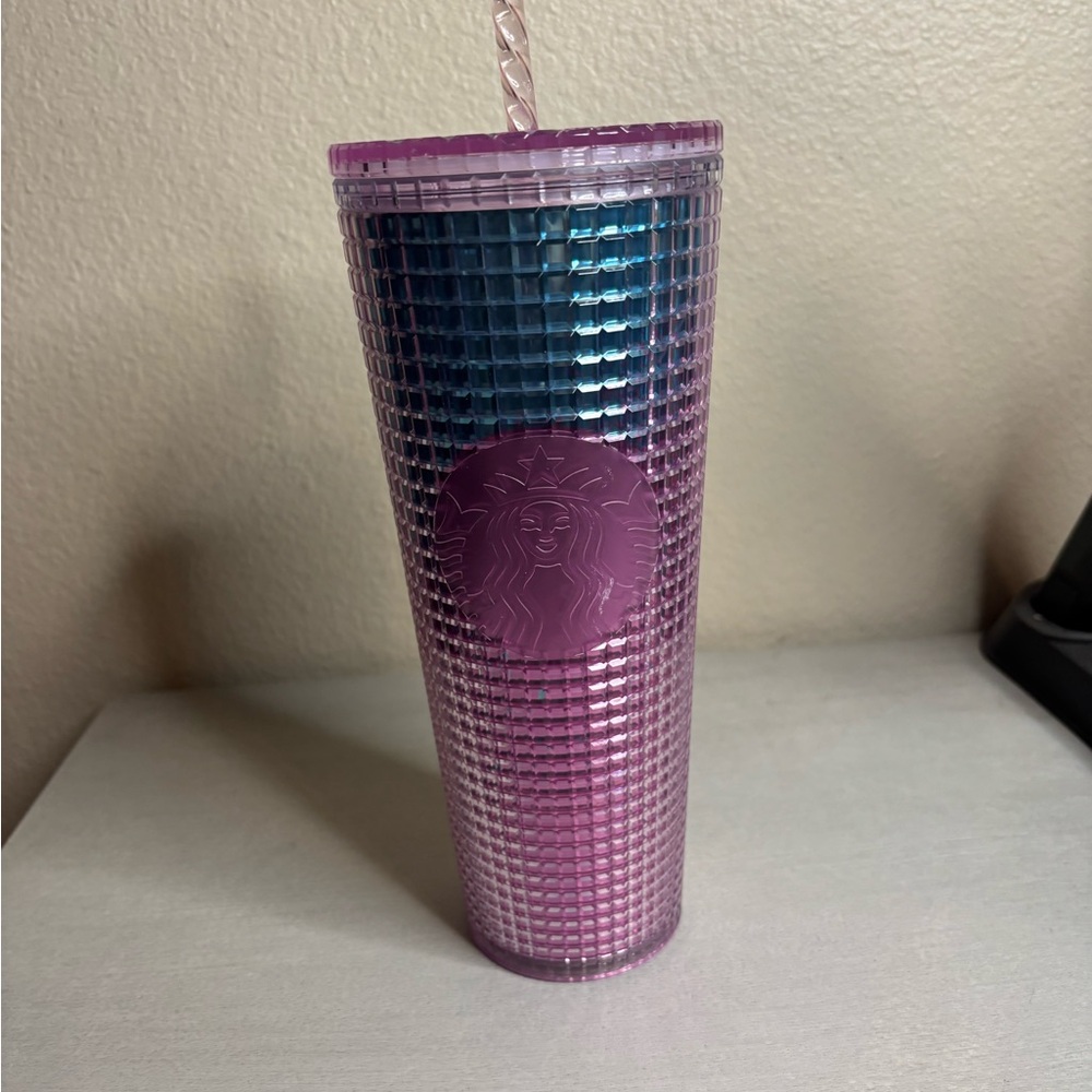 Starbucks Iridescent Purple and Blue Tumbler